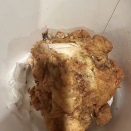This is what KFC has become.  They let this garbage out the door.  Don't eat here!