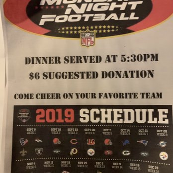 VFW Post 1622 - Tonight's 1st Monday night football will be serving ribs for dinner - Bars Near Me - Lomita, California