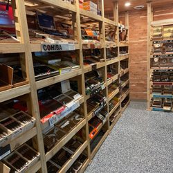Level Up  Lounge - In house humidor.
