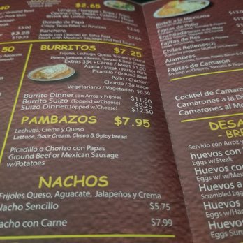 Yoli's Tacos - a menu for a mexican restaurant - Mexican Near Me - Chicago, Illinois