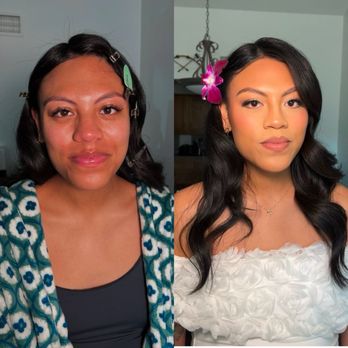 Glam by Ammo - before & after - Makeup Artists Near Me Glam by Ammo - before & after - Makeup Artists Near Me