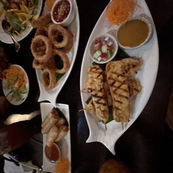 One More Thai - Appetizers - calamari. Spring rolls, chicken skewers, papaya salad - Thai Near Me - New York, New York One More Thai - Appetizers - calamari. Spring rolls, chicken skewers, papaya salad - Thai Near Me - New York, New York