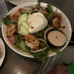 Beet & Burrata Salad (GF) with Wild Caught NC Shrimp (GF) Beet & Burrata Salad (GF) with Wild Caught NC Shrimp (GF)