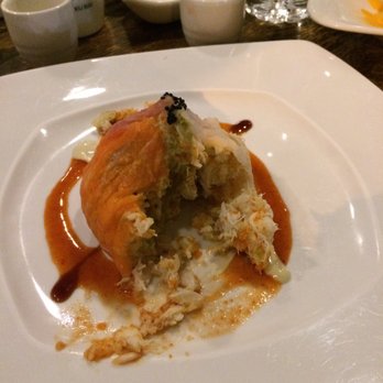Toro Sushi - The much famed Tuna Dumpling, mid way thru. Extremely delicious - Sushi Bars Near Me - Montclair, New Jersey