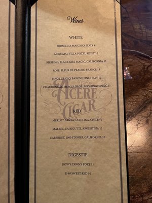 Menu photo 6 Acere Cigar Lithia Springs, GA