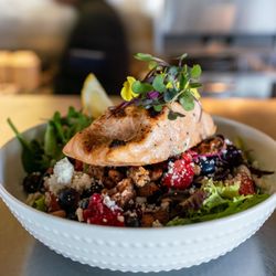 Michael's In Borrego - Spring salmon salad...berry good