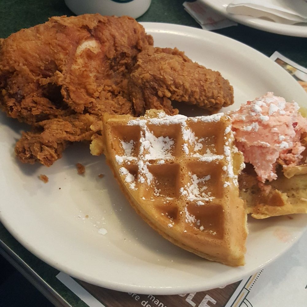 Metro Diner - Half portion chicken and waffles - Diners Near Me - Newark, Delaware Metro Diner - Half portion chicken and waffles - Diners Near Me - Newark, Delaware