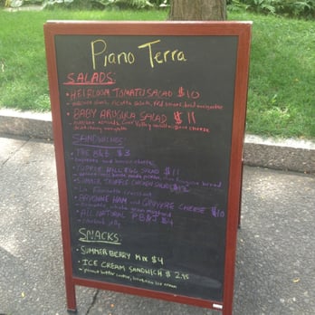 Piano Terra - a blackboard with a menu on it - Street Vendors Near Me - Chicago, Illinois Piano Terra - a blackboard with a menu on it - Street Vendors Near Me - Chicago, Illinois