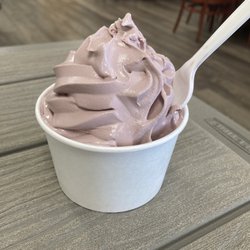The Ice Cream Shop - Soft serve black raspberry.