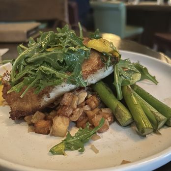 Parkside 23 - Porcini crusted halibut - New American Near Me - Brookfield, Wisconsin