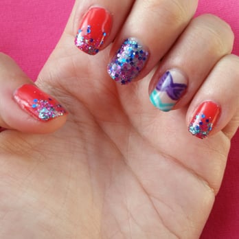 Skyy Nails - Little Mermaid nails by Kim - Nail Salons Near Me - Whittier, California Skyy Nails - Little Mermaid nails by Kim - Nail Salons Near Me - Whittier, California