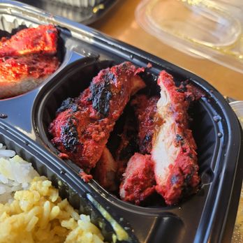 Curry In A Hurry - Double BBQ chicken and Rice Plate - Indian Near Me - Bakersfield, California Curry In A Hurry - Double BBQ chicken and Rice Plate - Indian Near Me - Bakersfield, California