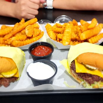 Pretty Good Burger - a tray of fries and a burger - Burgers Near Me - Merced, California