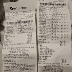 Receipt and partial incorrect refund