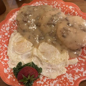 Pammy K's Café & Catering - Biscuits n gravy & eggs over easy - Cafes Near Me - Eleva, Wisconsin