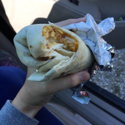 The Grill at Gateway - Brewer Shell - Custom burrito - bacon, potato, egg, bean, cheese