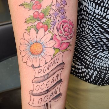 Stay True Tattoo - My first piece. My son's and our birth flowers. Thank you, Matt. Two days in and I've received dozens of compliments. - Tattoo Near Me - Dublin, California Stay True Tattoo - My first piece. My son's and our birth flowers. Thank you, Matt. Two days in and I've received dozens of compliments. - Tattoo Near Me - Dublin, California