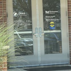 Quest Diagnostics - this is the entrance to quest diagnostics in Crystal Lake.