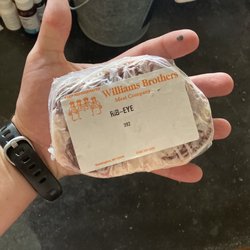 Williams Brothers Meat Market - Supposed to be 1 1/12 inch thick ribeye it was 3/4 and only 6 oz