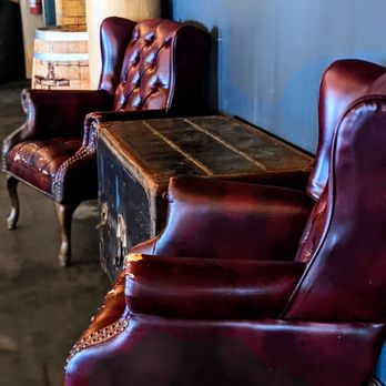 The Whiskey Factory - two leather chairs and a trunk - Venues & Event Spaces Near Me - Detroit, Michigan The Whiskey Factory - two leather chairs and a trunk - Venues & Event Spaces Near Me - Detroit, Michigan
