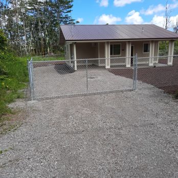 On The Line Fencing - Fenced yard with front gate and a rear pedestrian gate - Fences & Gates Near Me On The Line Fencing - Fenced yard with front gate and a rear pedestrian gate - Fences & Gates Near Me