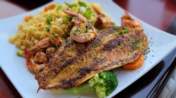 Photo of Viet Cajun - Galveston, TX, US. Grilled Catfish & shrimps