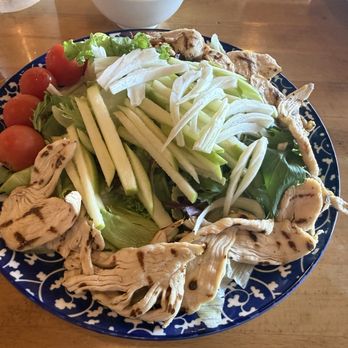 Bhan Thai - Marlton - Bhan Thai salad - underwhelming. Chicken is very thinly sliced grilled - very dry. Nothing special - Thai Near Me - Marlton, New Jersey Bhan Thai - Marlton - Bhan Thai salad - underwhelming. Chicken is very thinly sliced grilled - very dry. Nothing special - Thai Near Me - Marlton, New Jersey