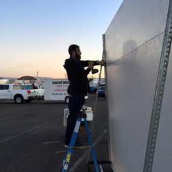 Door Pros - Setting up for the Maricopa county home show!!