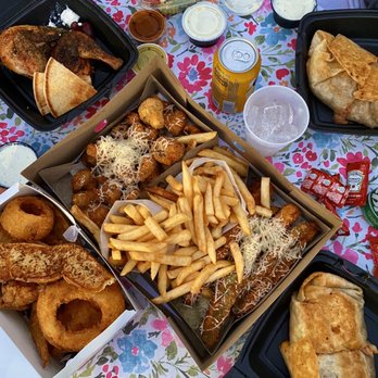 Paul's Place - Greek chicken (half chicken, pita, french fries, Greek side salad) ~ $12 Fried mushroom ~ $5 - Diners Near Me - Orange, California Paul's Place - Greek chicken (half chicken, pita, french fries, Greek side salad) ~ $12 Fried mushroom ~ $5 - Diners Near Me - Orange, California