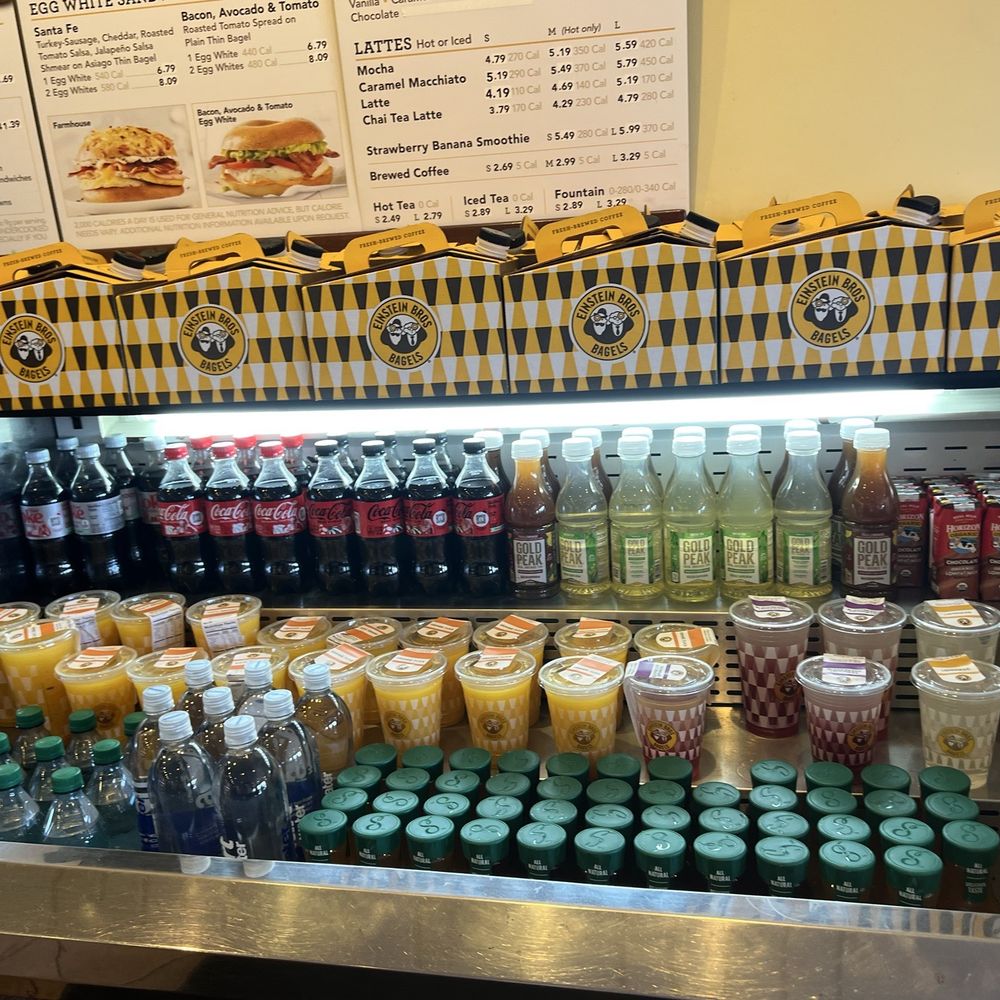Einstein Bros. Bagels - Beverage area - Breakfast & Brunch Near Me - West Palm Beach, Florida Einstein Bros. Bagels - Beverage area - Breakfast & Brunch Near Me - West Palm Beach, Florida