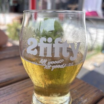 2Fifty Texas BBQ - House lager was nice and cold on tap.  Great light beer on a hot day. - Barbeque Near Me - Riverdale Park, Maryland