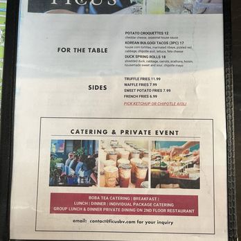 Ficus - Menu - Bubble Tea Near Me - Princeton, New Jersey
