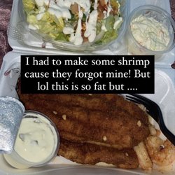 WNB Factory - Food was great! They forgot to add my shrimp! Other than that, everything was good!