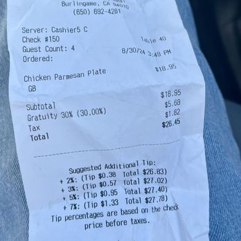 Neal's Coffee Shop - 30% automatic gratuity!! - American Near Me - Burlingame, California Neal's Coffee Shop - 30% automatic gratuity!! - American Near Me - Burlingame, California