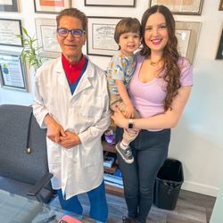 Camran Nezhat Institute, Minimally Invasive & Robotic Surgery - Dr. Camran Nezhat and I posing 3 years later with my miracle baby.