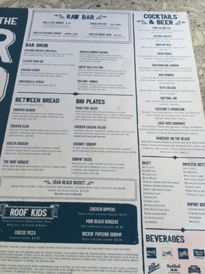Menu photo 4 The Roof Daytona Beach, FL Menu photo 4 The Roof Daytona Beach, FL
