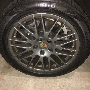 WheelsOnsite - Before, minor curb rash on top and a bit more curb rash on the bottom (not pictured very well... picture double the top!) - Wheel & Rim Repair Near Me - Sterling, Virginia