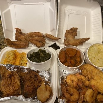 Nana's Southern Kitchen - 2 combos with two sides - Seafood Near Me - Kent, Washington Nana's Southern Kitchen - 2 combos with two sides - Seafood Near Me - Kent, Washington