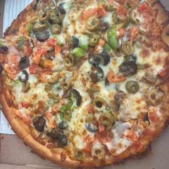 Spanky's - 10" veggie pizza on gluten free crust. - Pizza Near Me - Houston, Texas Spanky's - 10" veggie pizza on gluten free crust. - Pizza Near Me - Houston, Texas