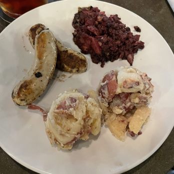 Resurgence Brewing Co - Oktoberfest Special 2023 - Weisswurst, blood sausage, German potato salad - Breweries Near Me - Buffalo, New York