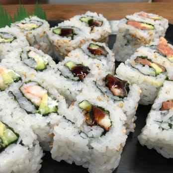 Hawaii Sushi - Roll Combo ($10): shrimp avocado, eel cucumber, and spicy ahi goodness on one plate! - Japanese Near Me - Honolulu, Hawaii Hawaii Sushi - Roll Combo ($10): shrimp avocado, eel cucumber, and spicy ahi goodness on one plate! - Japanese Near Me - Honolulu, Hawaii