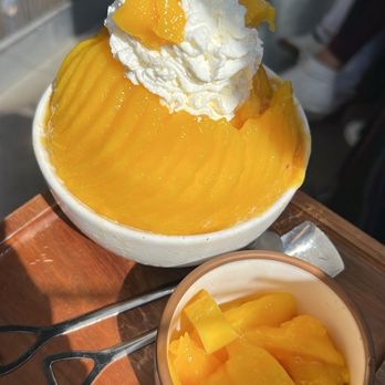 Dento Piano Cafe and Bar - Mango Korean Style Bingsoo - Cafes Near Me - San Francisco, California