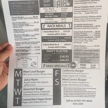 Danny's Road Side Kitchen - Menu - American Near Me - Lower Lake, California Danny's Road Side Kitchen - Menu - American Near Me - Lower Lake, California