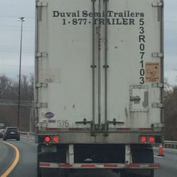 Duval Semi Trailers - Whoever was driving this truck, I wish you would get pulled over and get a ticket you deserve driving like a crazy psycho on the highway