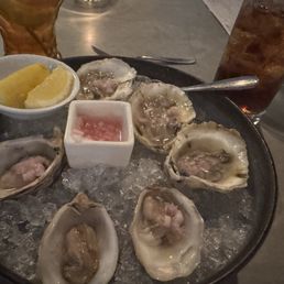 Raw oysters. My only regret is I didn't get a dozen.