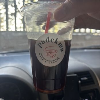 Padekwa - Ice Americano  with coffee grounds - Coffee & Tea Near Me - Lakewood, California