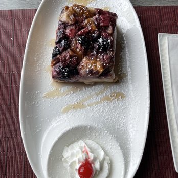 Moussaka Mediterranean Kitchen - Mix Berry Brioche Bread Pudding - Mediterranean Near Me - San Leandro, California