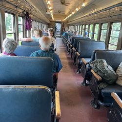Downeast Scenic Railroad - Railroad cars that are 100+ years old.
