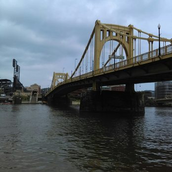 Roberto Clemente Bridge - View of bridge from Point State Park - Landmarks & Historical Buildings Near Me - Pittsburgh, Pennsylvania