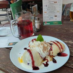 Restaurace Tesla - Luxusní borůvkové knedlíky